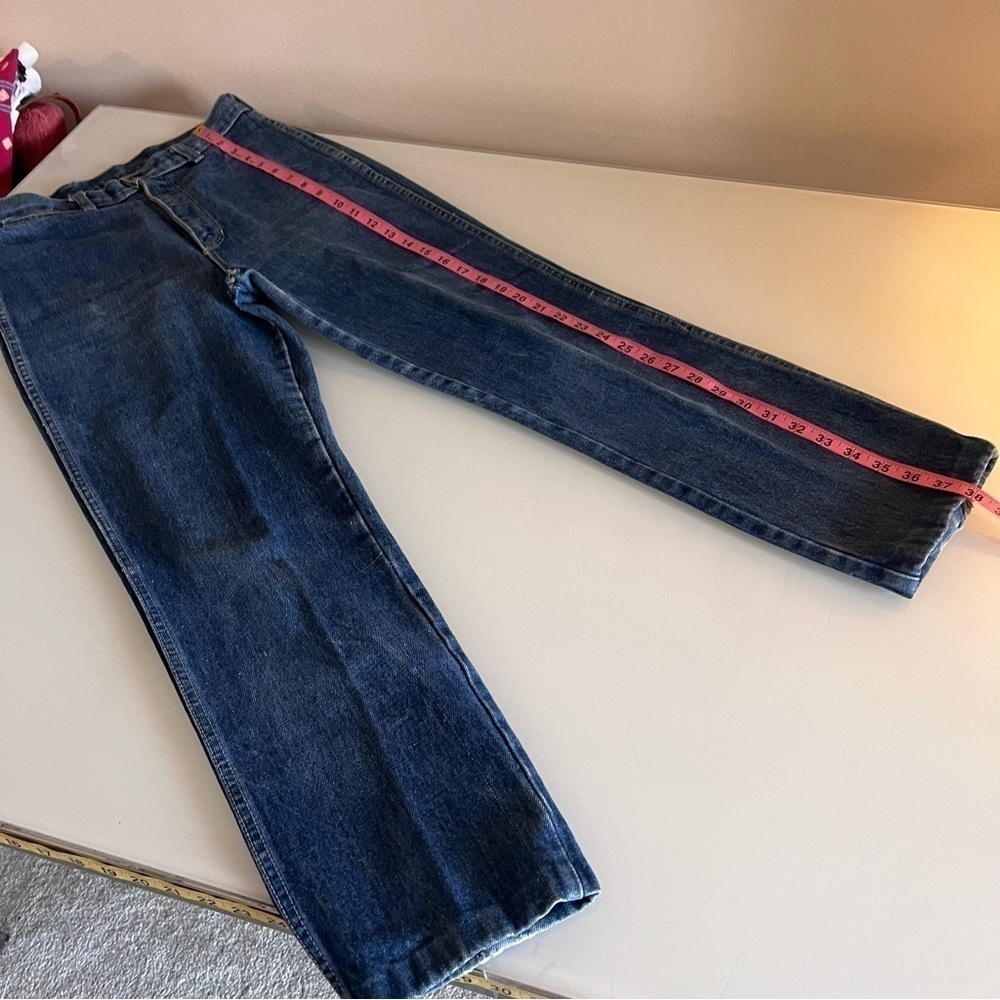 FANCY ASS Vintage Jeans High Rise Straight Leg Blue Denim 90s - Picture 13 of 16